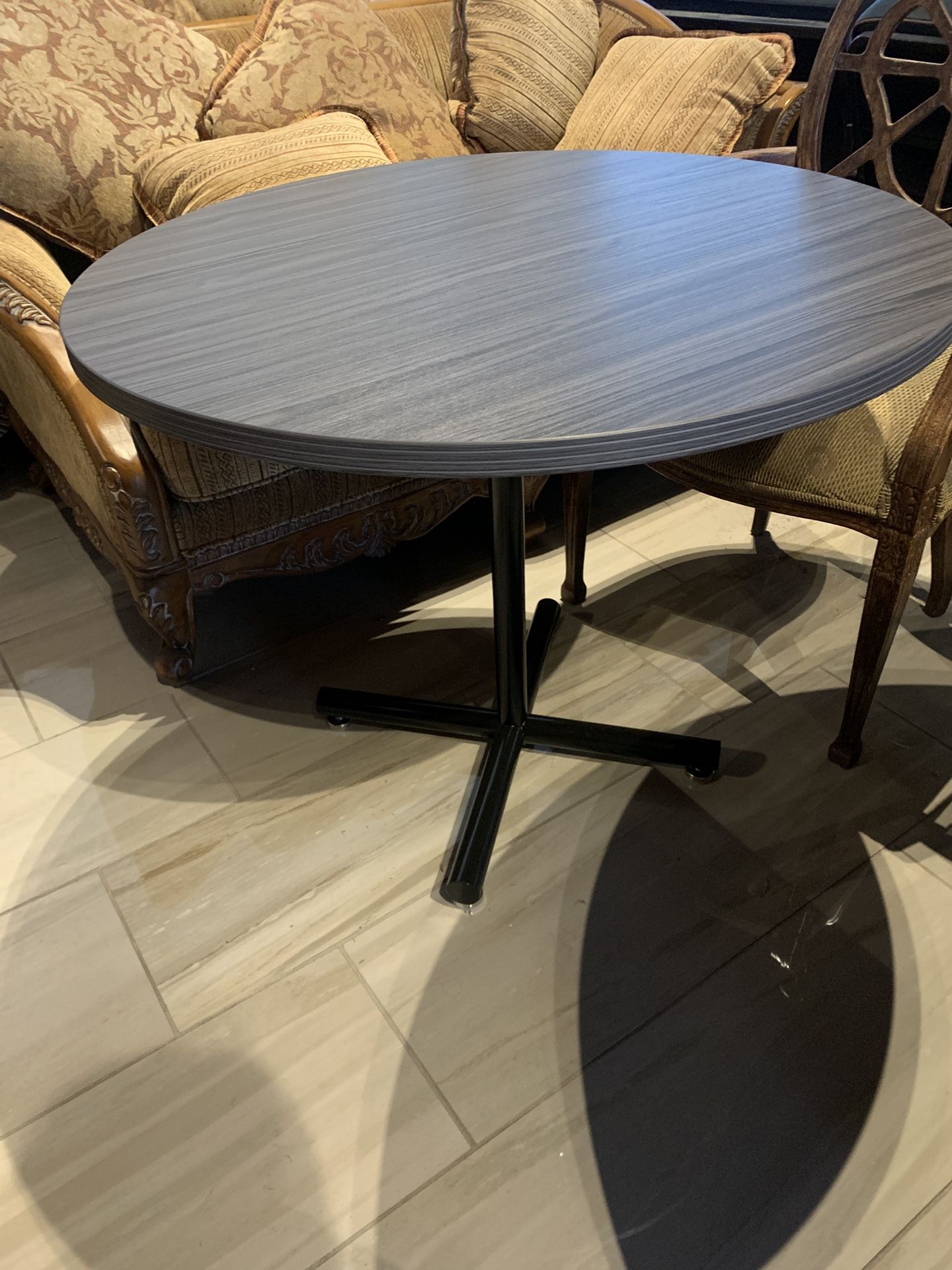 Conference Table 36” Round Gray Sale!