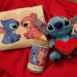 Stitch Gift Set// Stitch Sweater// Disney Gifts// Stitch Cup// Stitch Plushie 