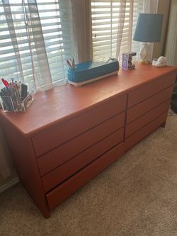 6-Drawer Painted Wood Dresser
