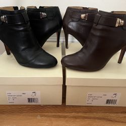 2 Vintage Coach Ankle Booties