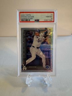 2025 Topps Series 1 - Shohei Ohtani #1 Sandglitter PSA 10 🔥Low POP🔥