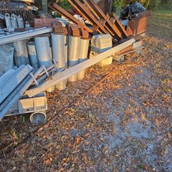 3x 3 Galvanized angle iron 9' 4"  .  4 Pieces. $40 Each Or $150 For All