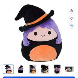 HALLOWEEN, Squishmallow Madeline The Witch Plush 
