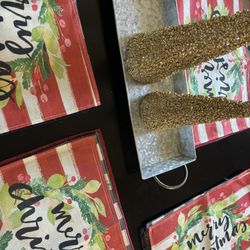 Merry Christmas 4 Table Mats New