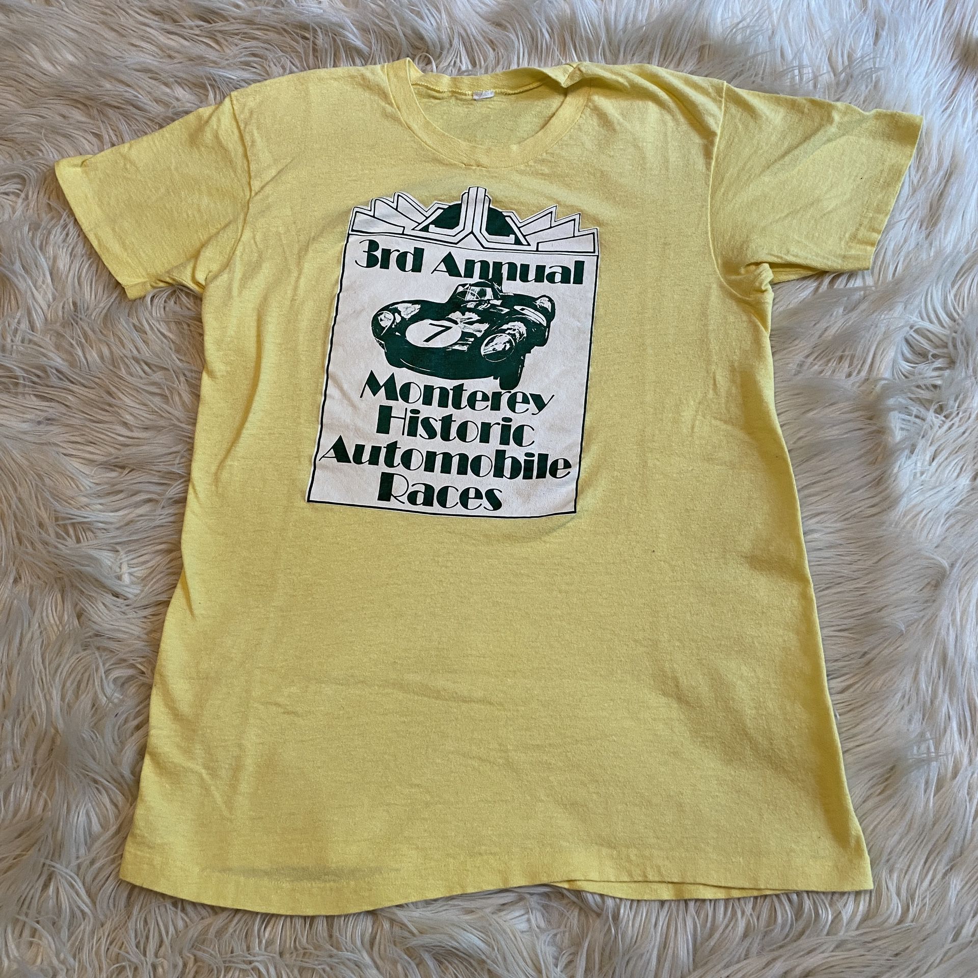 3rd Annual 1976 Monterey Historic Automobile Races Leguna Seca T Shirt S RARE