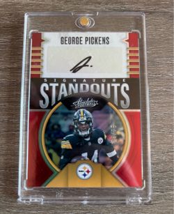 2023 Panini Absolute George Pickens Signature Standout Auto /75 Steelers # match