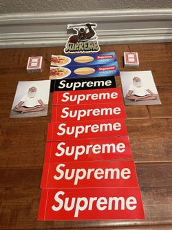 Supreme sticker and mini card!