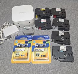 Brother P-Touch Cube Label Maker with Tape Bundle