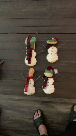 Christmas Ornaments Animal Snowman 