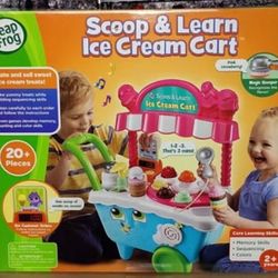 LeapFrog Scoop & Learn Ice Cream Cart with Accessories, Baby and Toddler Toys