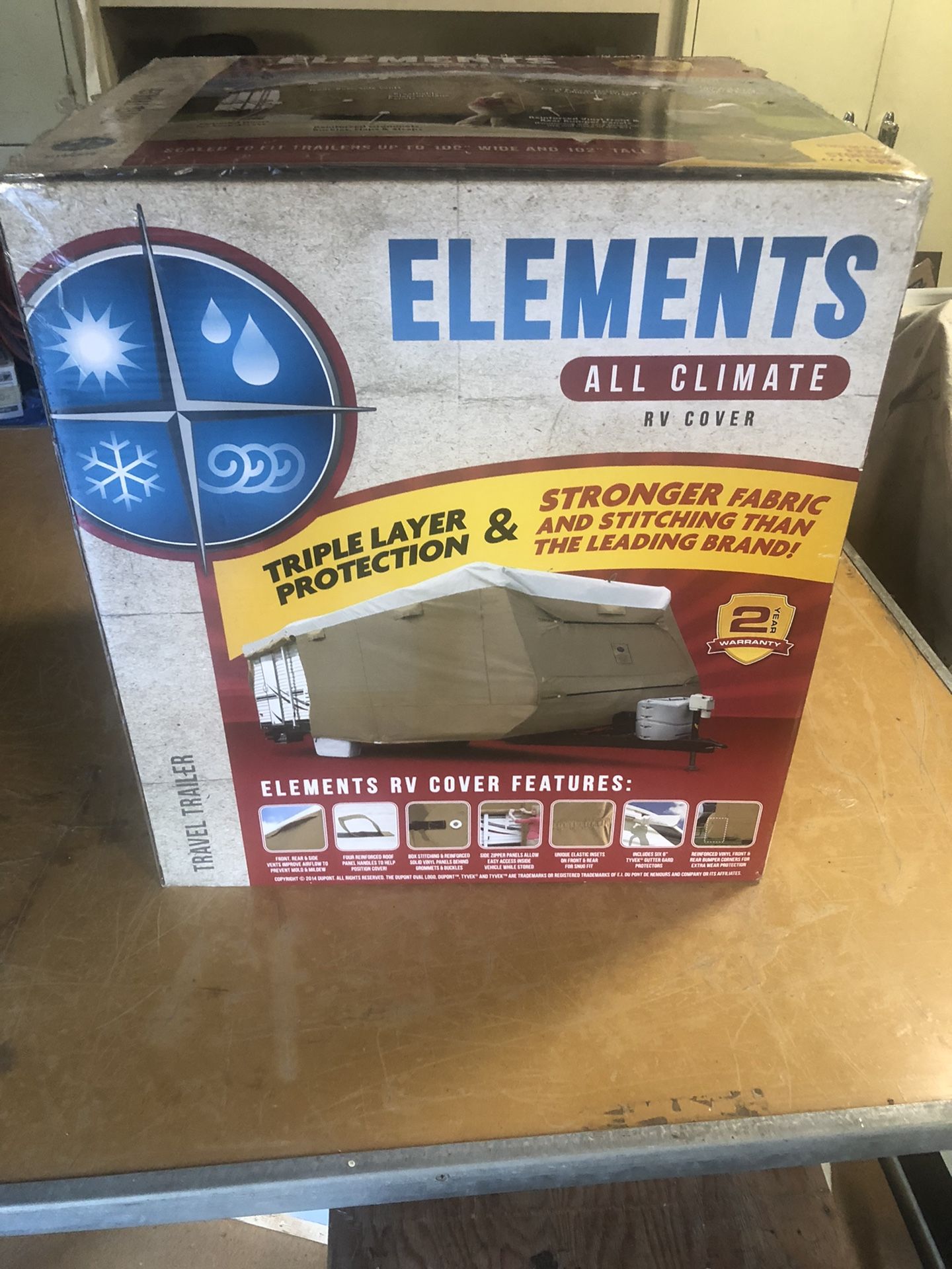 Elements Travel Trailer Cover