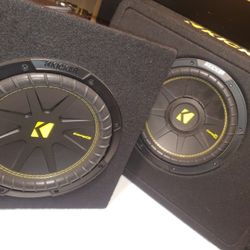 Two 10 Comp C Kicker Subwoofers 