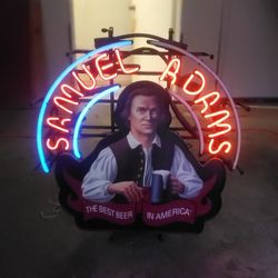 Sam Adams Neon Light Beer  (Needs Repair)