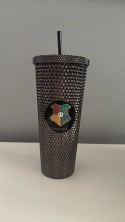 Hogwarts Studded Tumbler with Straw