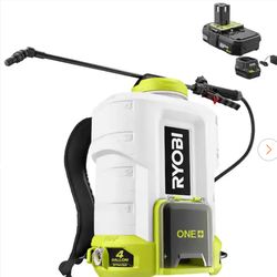 Ryobi 18v chemical sprayer with battery and charger hablo español