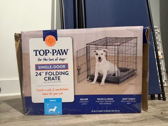 Folding Dog Crate 24”