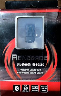 Renegade bluetooth headset.