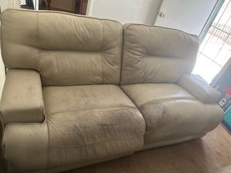 2 leather couches