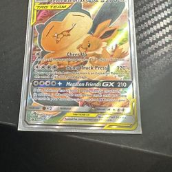 Eevee And Snorlax Gx Promo Pokemon Card