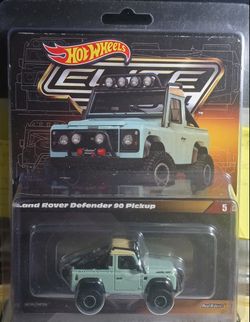 Die Cast Metal - Elite 64 Hot Wheels Collection - Land Rover Defender 90 -New-