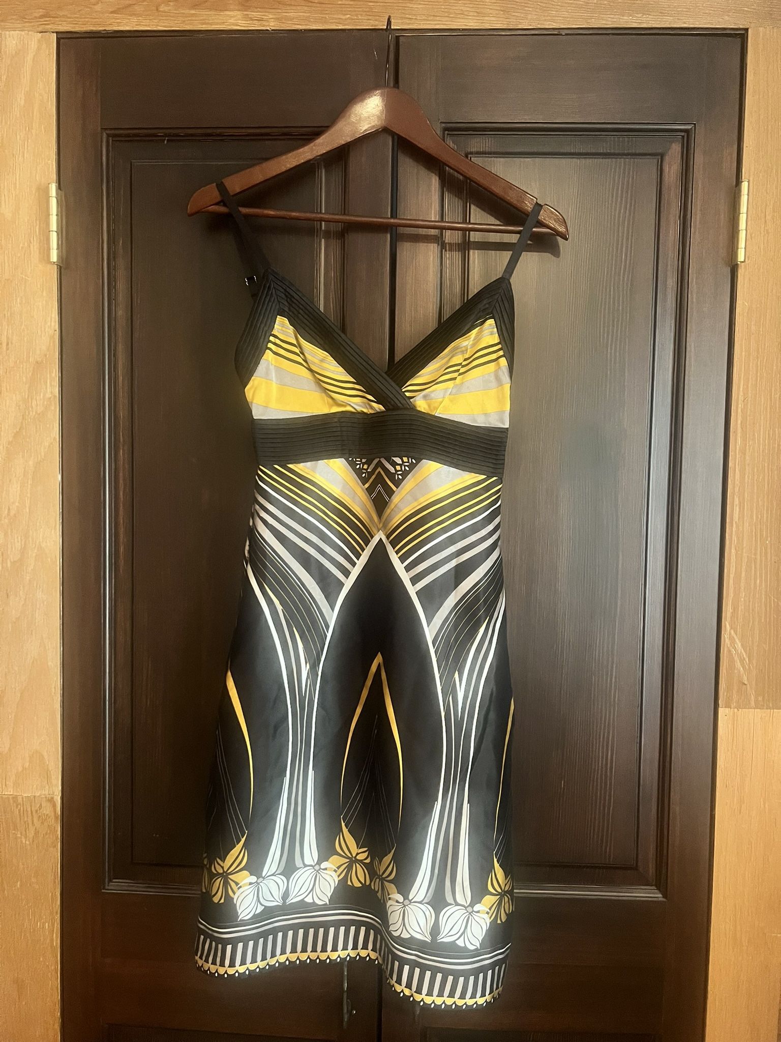 Ted Baker London Black & Gold Mini Dress