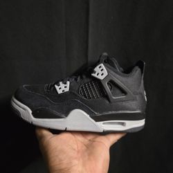 Jordan 4 Black Canvas