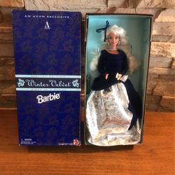 Barbie Winter Velvet First In Series Avon Exclusive Special Edition New