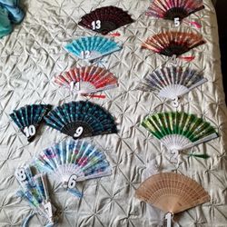 Gorgeous fans great at wedding great when you're out dancing or anytime you 