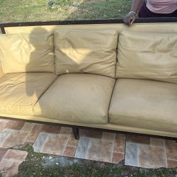 2x Leather Sofa 300$ Each  