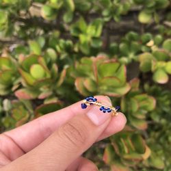 Wavy Beaded Ring
