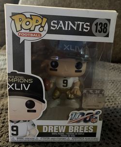 Funko Pop! Football – Drew Brees (#138) – New Orleans Saints – NFL 100 Edition