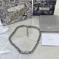 Silver Christian Dior Chocker 