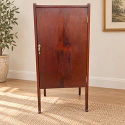 Antique Udell Works Mahogany Record Cabinet | Indianapolis Maker
