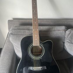 Ibanez V70CE Dreadnought Acoustic-Electric Guitar Black