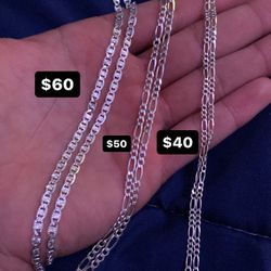 Silver chains & add ons 