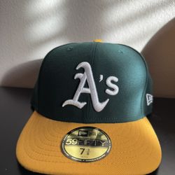 Athletics Hat Size 7 1/4 And 7 3/8