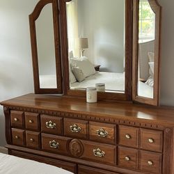 Solid Oak California King Bedroom Set