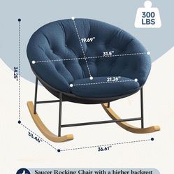 Large Round Rocking Chair 