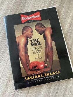 Rare Great Condition Official Leonard Hearns 2 Progam