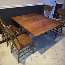 Antique Table And Chair Set