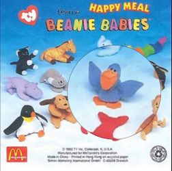 Ty Teenie Beanie Baby Scoop #8 McDonald’s Happy Meal 1998 Sealed New
