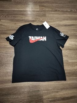 Nike Taiwan Graphic T-Shirt Mens 3XL Black Boba Tea Sleeve Patch NWT CZ6367-010