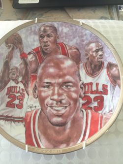 Michael Jordan Chicago Bulls collector plate