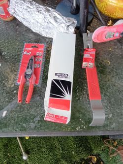 Tools for sale, Pry bar, 6 in 1 pliers,and Fleetweld