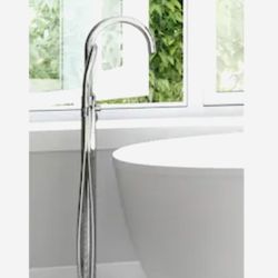 New! Jacuzzi Freestanding Bathtub Faucet w Hand Shower