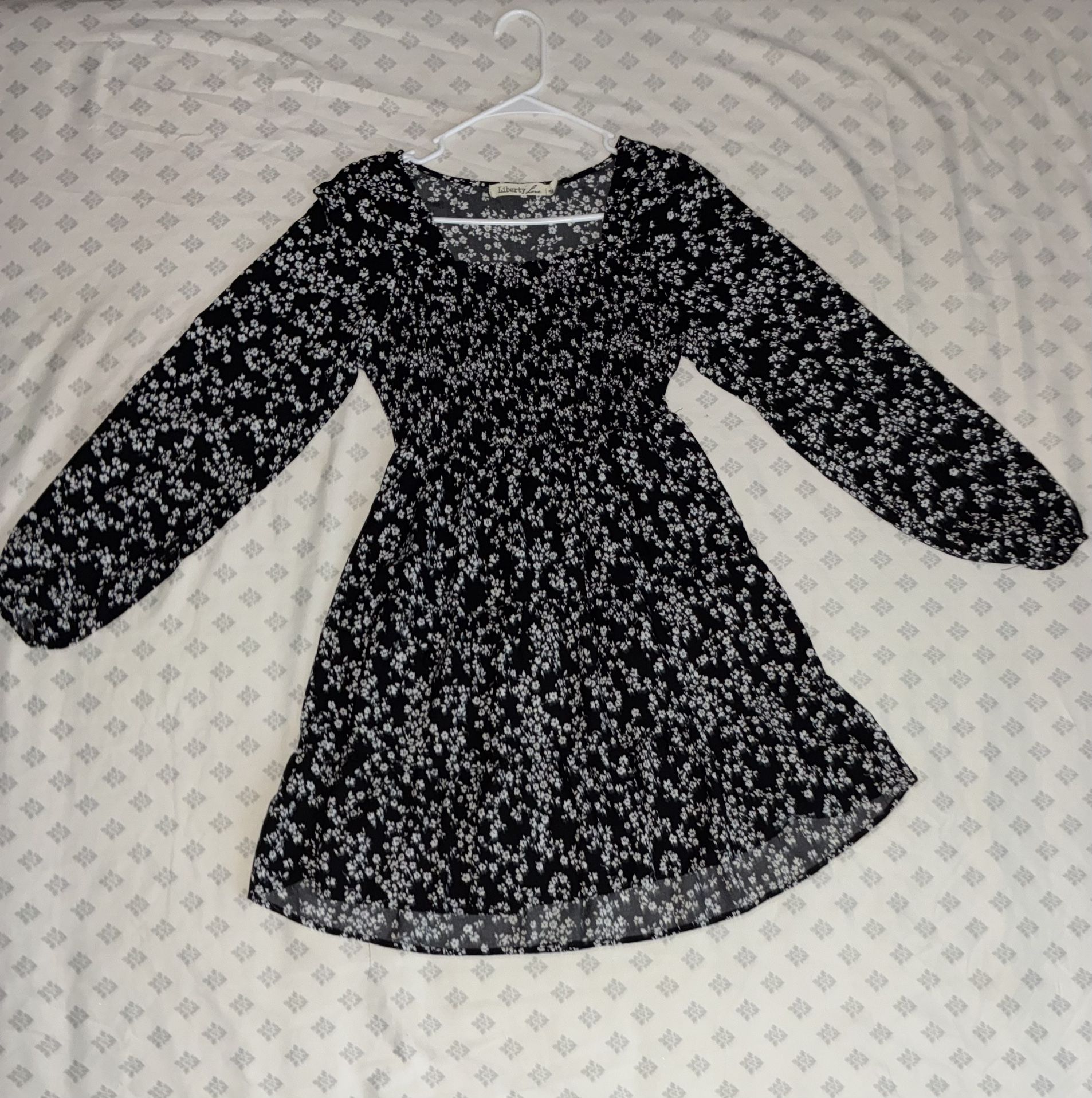 Black And White Floral Dress