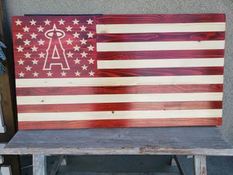 ANGLES wood flag