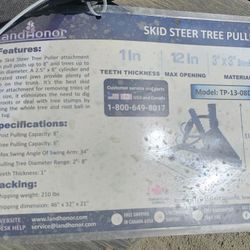 Skid Steer Tree Puller