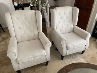 Tufted Accent Chair with High Wingback