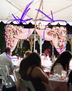 Quinceañera flowers arrangement